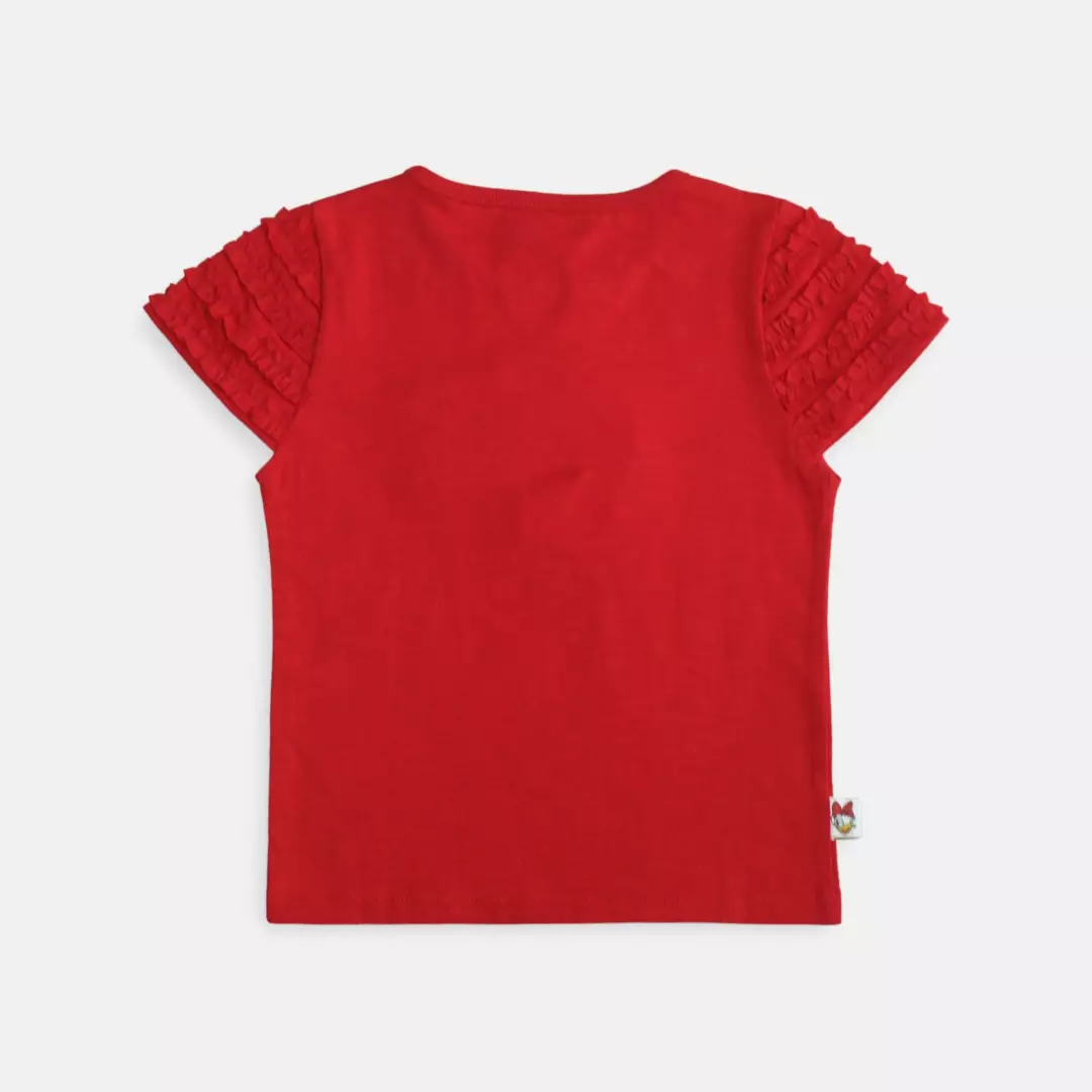 Tshirt/ Kaos Anak perempuan Red/ Daisy Bright Girl