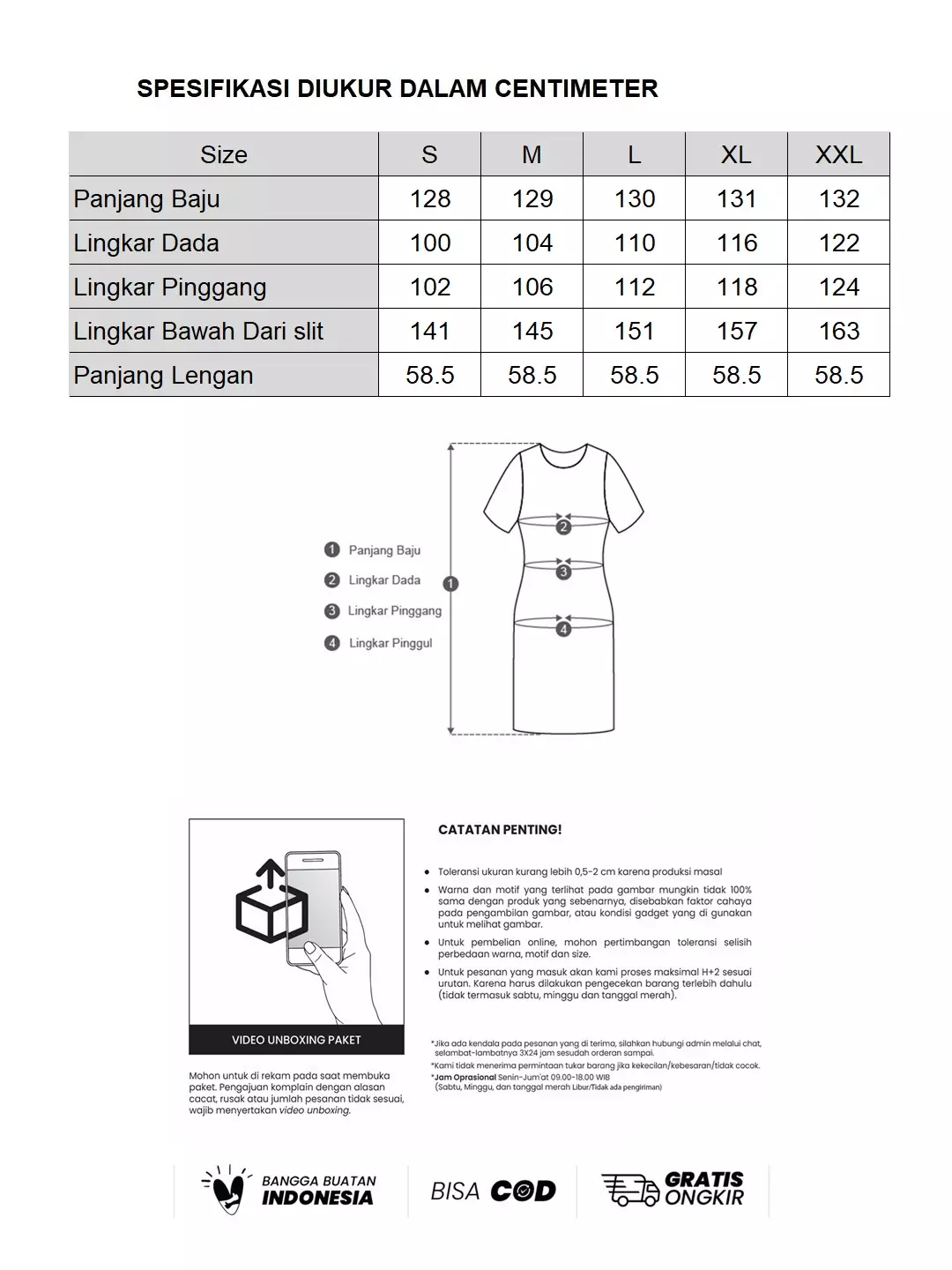 MINIMAL - Amiri - Gamis Tangan Balon Motif Ornament - Beige Warna Beige