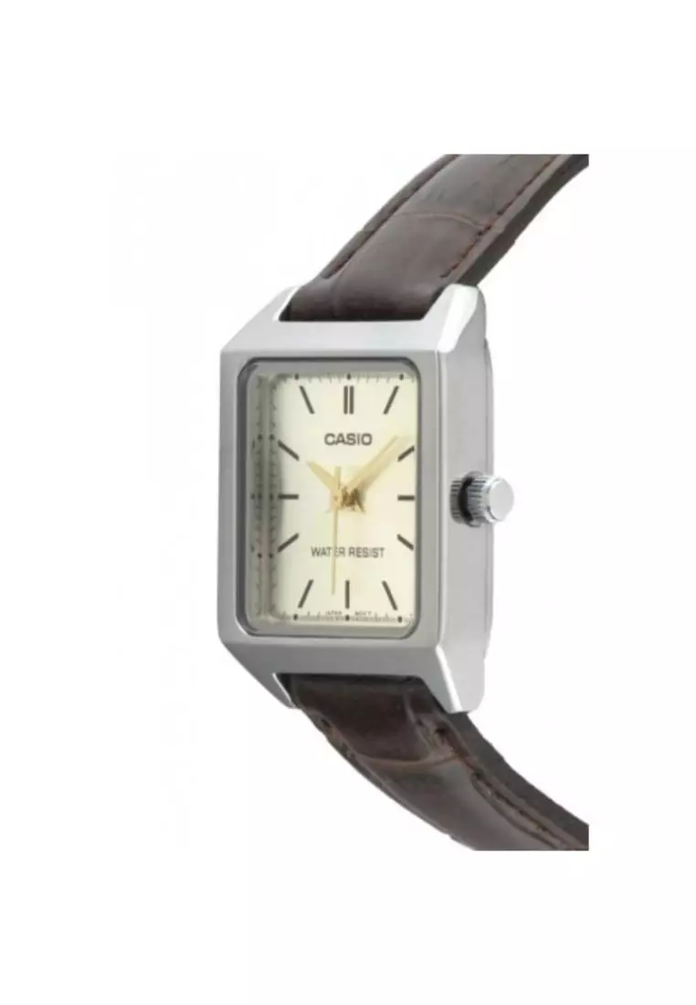 Women's Analog Watch LTP-V007L-9E Brown Leather Band Ladies Watch