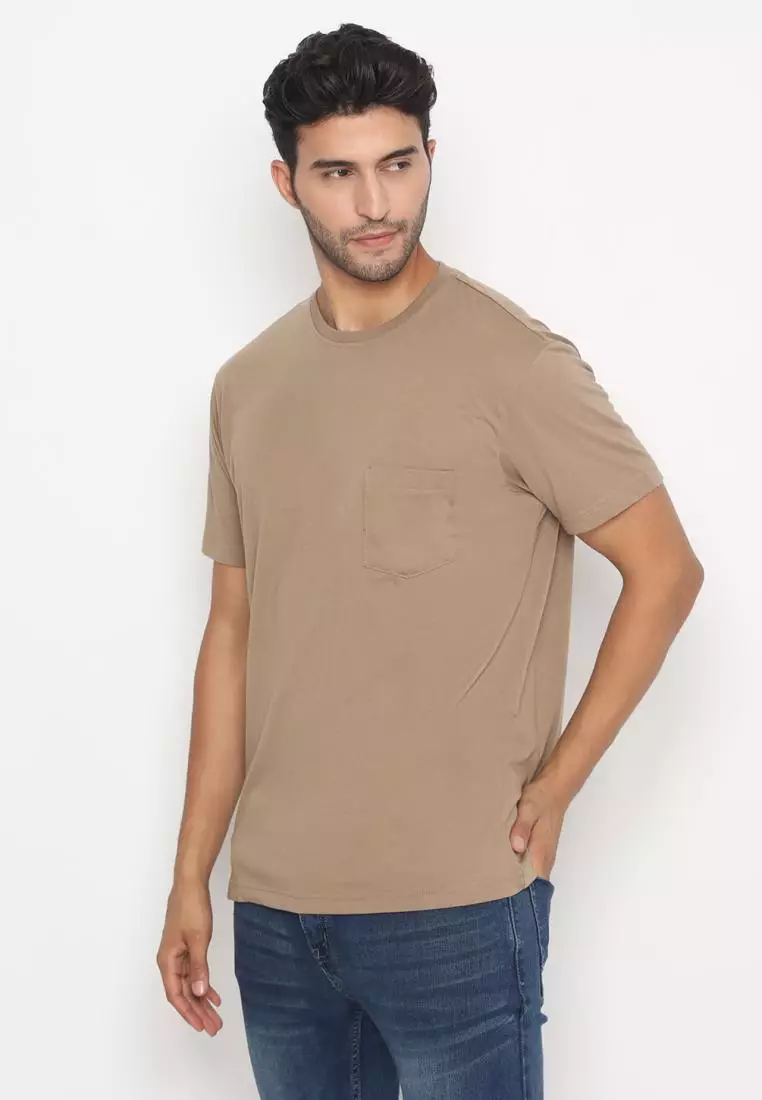 MATSUDA Kaos Polos Pocket T Shirt Cotton Chuo