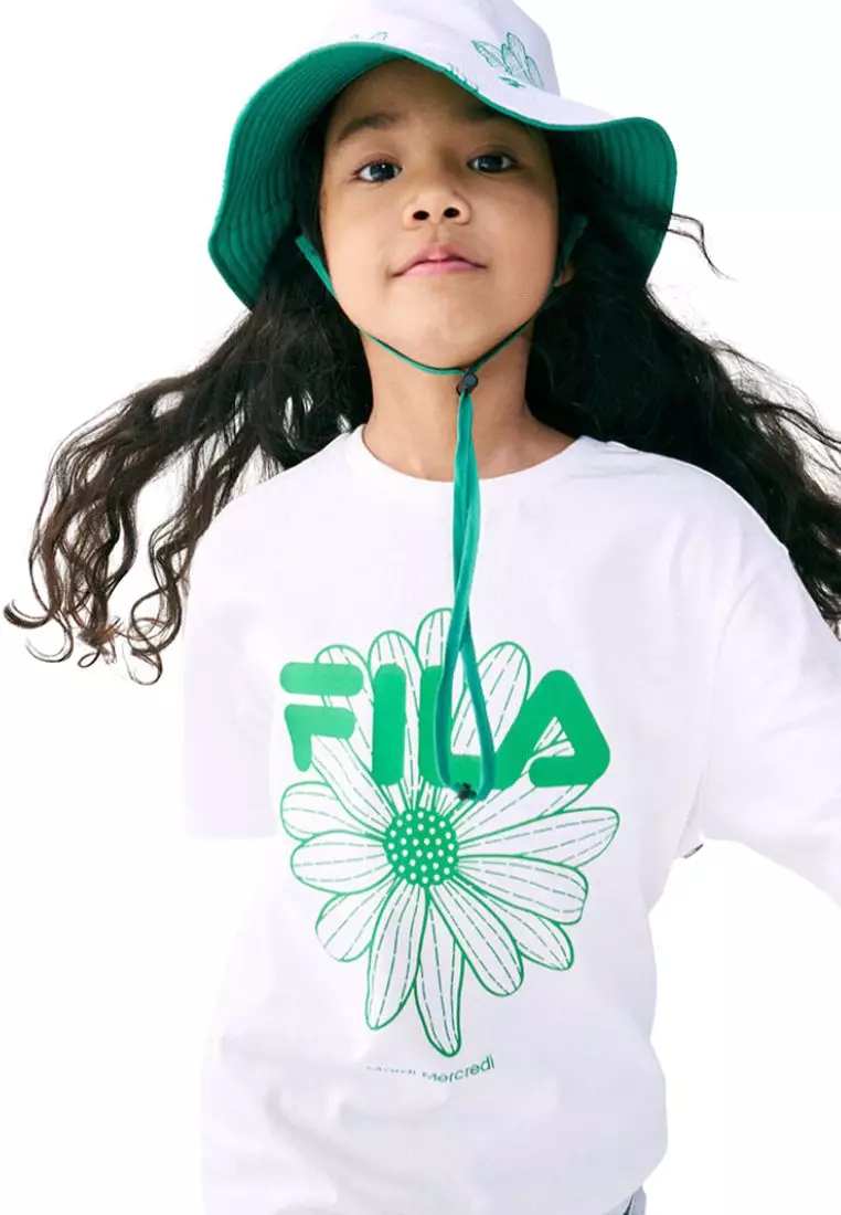 FILA x MARDI Flower T-Shirt White Green