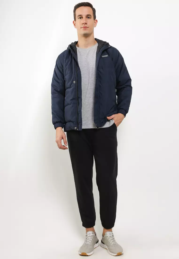 GRAHANGGRA Jaket Puffer Premium - Navy Blue