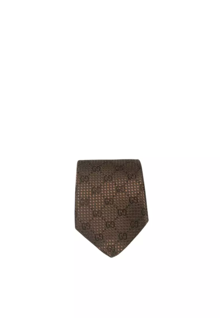 Gg Silk Jacquard Tie Tie
