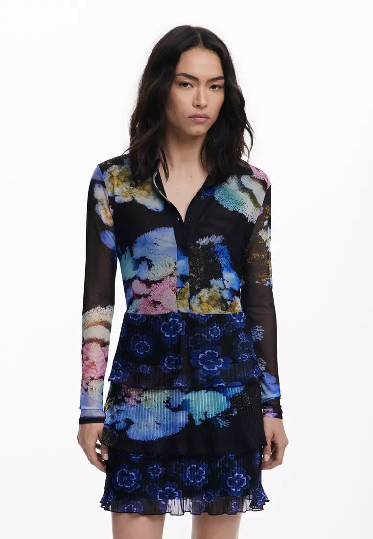 Buy Desigual Two types of textile Dress designed by Mr. Christian Lacroix  2026 Online | ZALORA