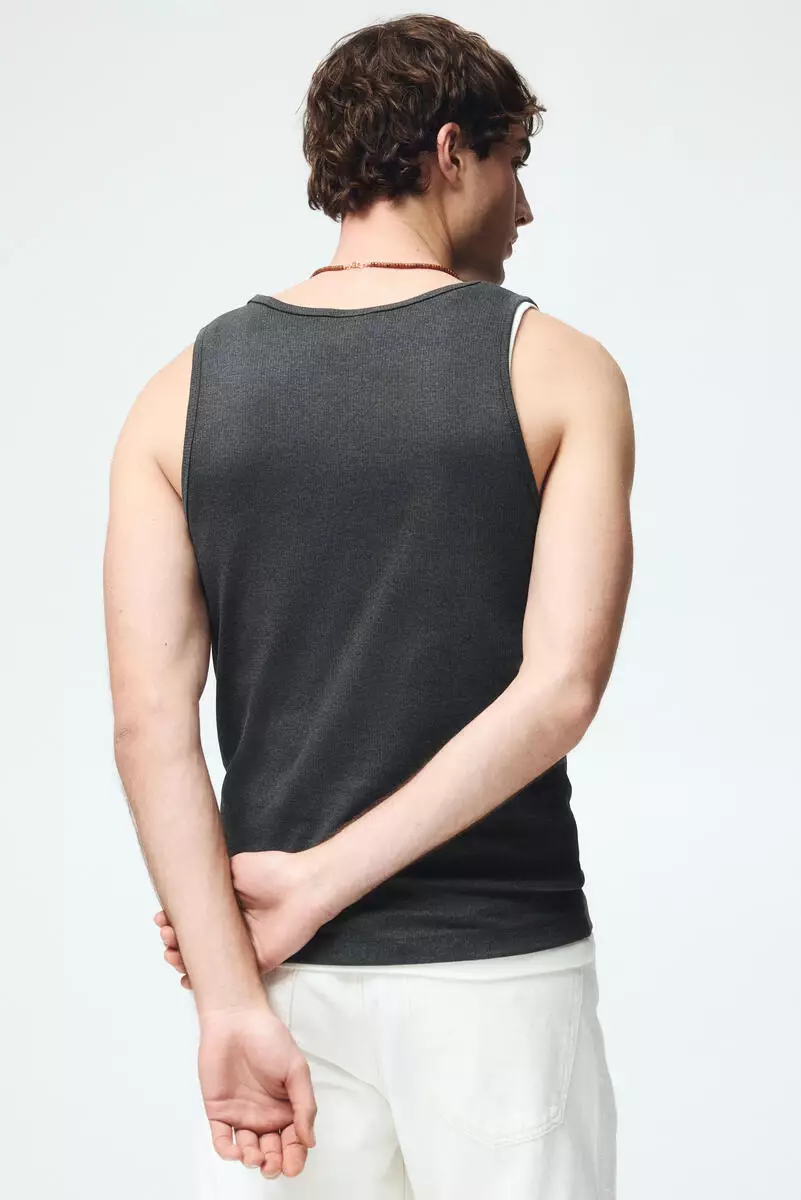 Slim Fit Ribbed vest top