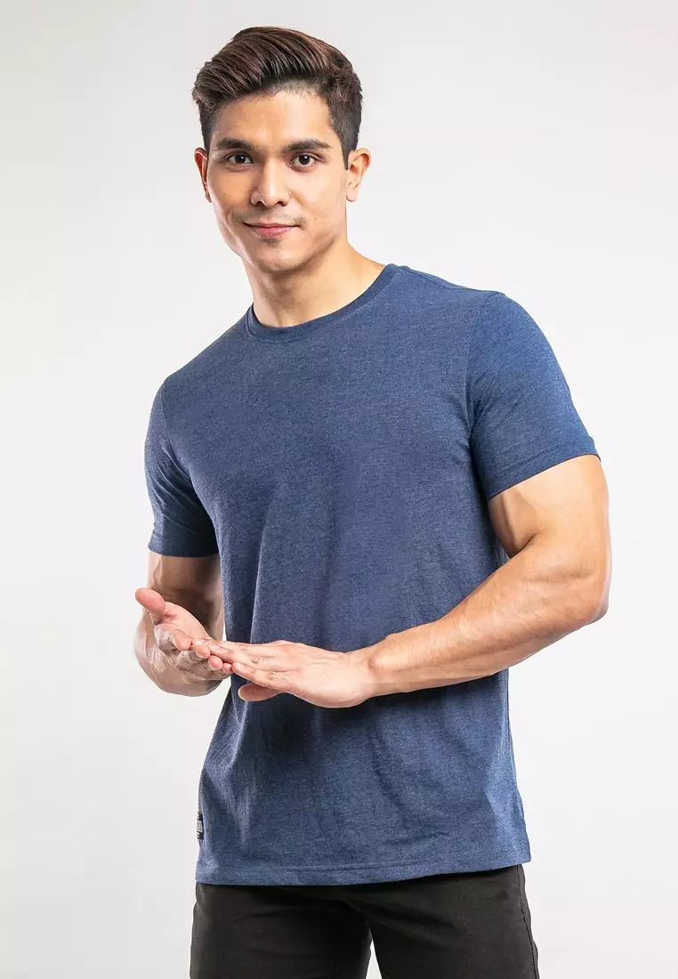 Forest Plus Size T Shirt Men 100% Cotton Soft Unisex Round Neck Big Size Plain Tee | PL23585-23NavyMelange