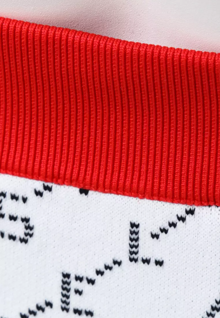 Logo-embroidered Skirt in White