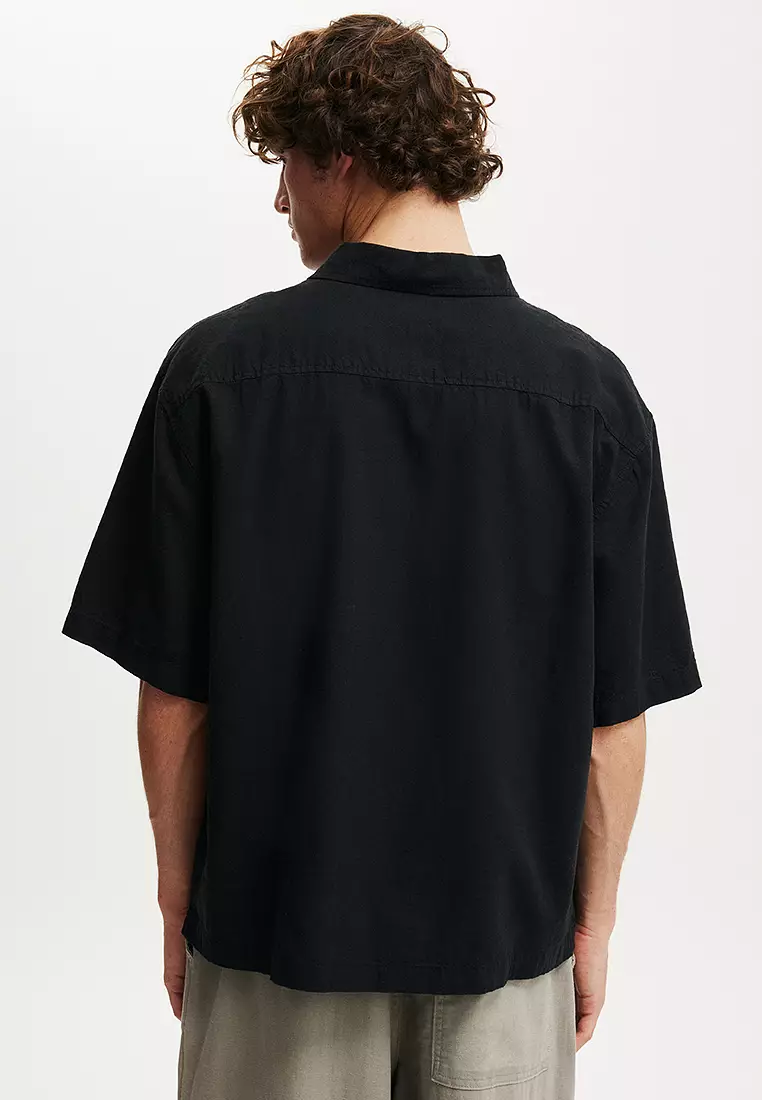 Eli Linen Blend Short Sleeve Shirt