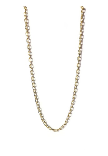 CLOVER gold Clover Gold Chunk Link Necklace BA7EDACBECDB25GS_1