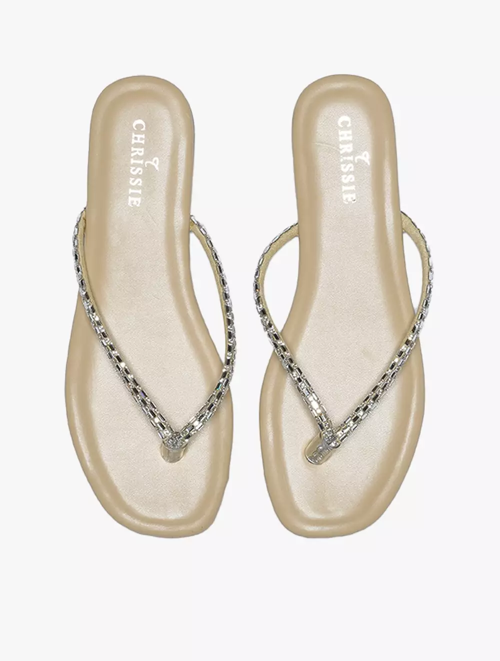 Payless Chrissie Womens Noble Flat Sandals - Silver_05