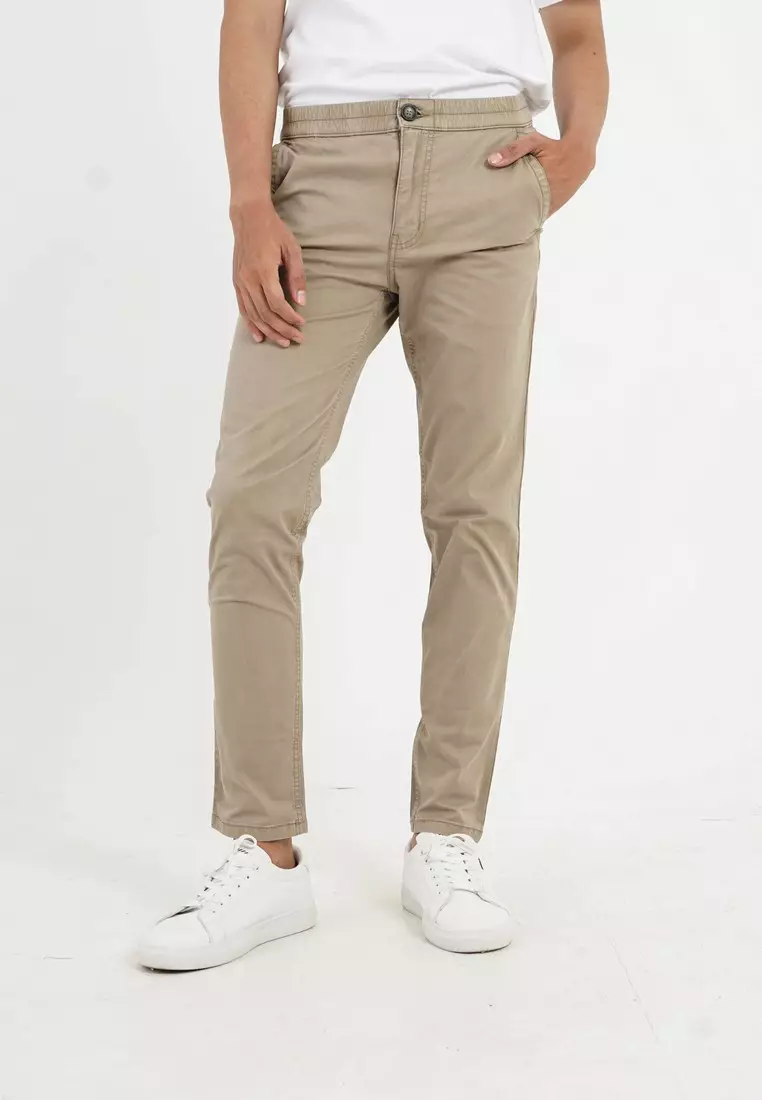 3Second Men's Long Pants Slim Fit Twill OL-C071124