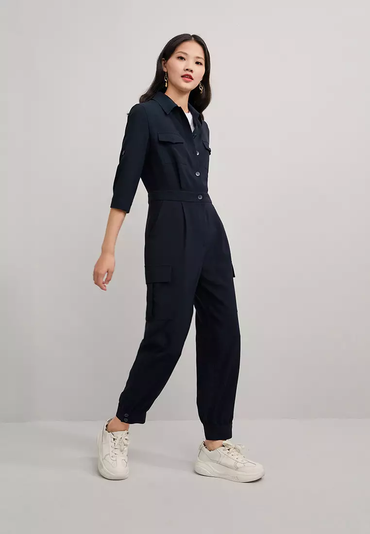 Elbow best sale sleeve jumpsuit