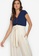 ZALORA WORK navy Contrast Piping Cap Sleeve Top C3893AA65A9724GS_1