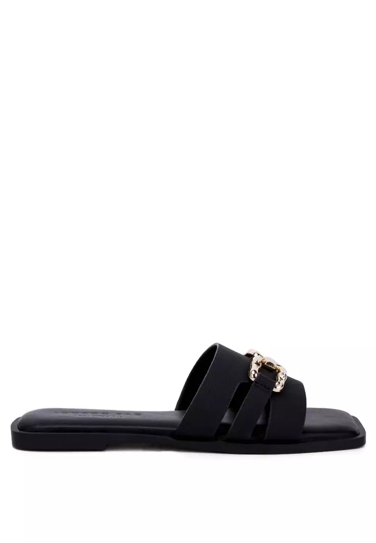 Buy London Rag Black Horsebit Embellished Flats Online | ZALORA Malaysia