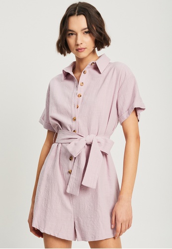 Calli pink Bronte Playsuit 7D6E2AA7C8E32EGS_1