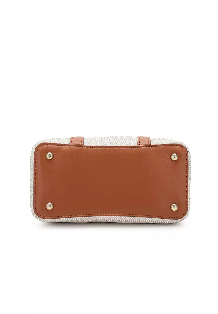 Women's Top Handle Bag / Sling Bag / Crossbody Bag / Shoulder Bag - Off White