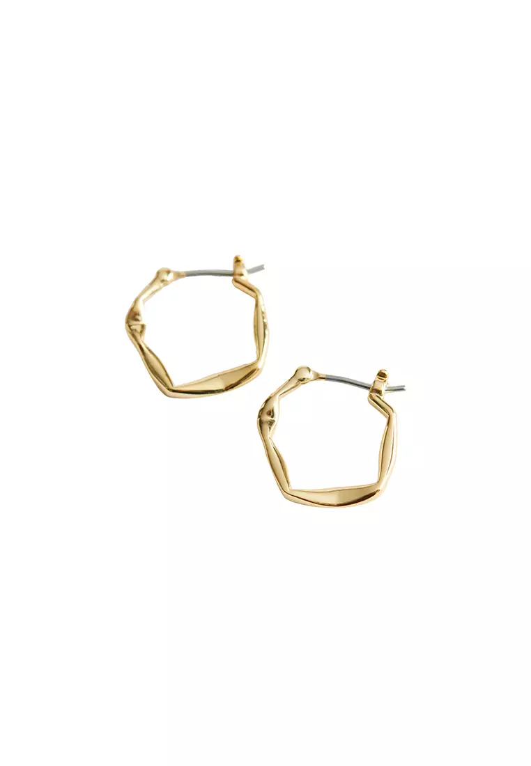 Buy & Other Stories Angular Pendant Hoop Earrings Online ZALORA Malaysia