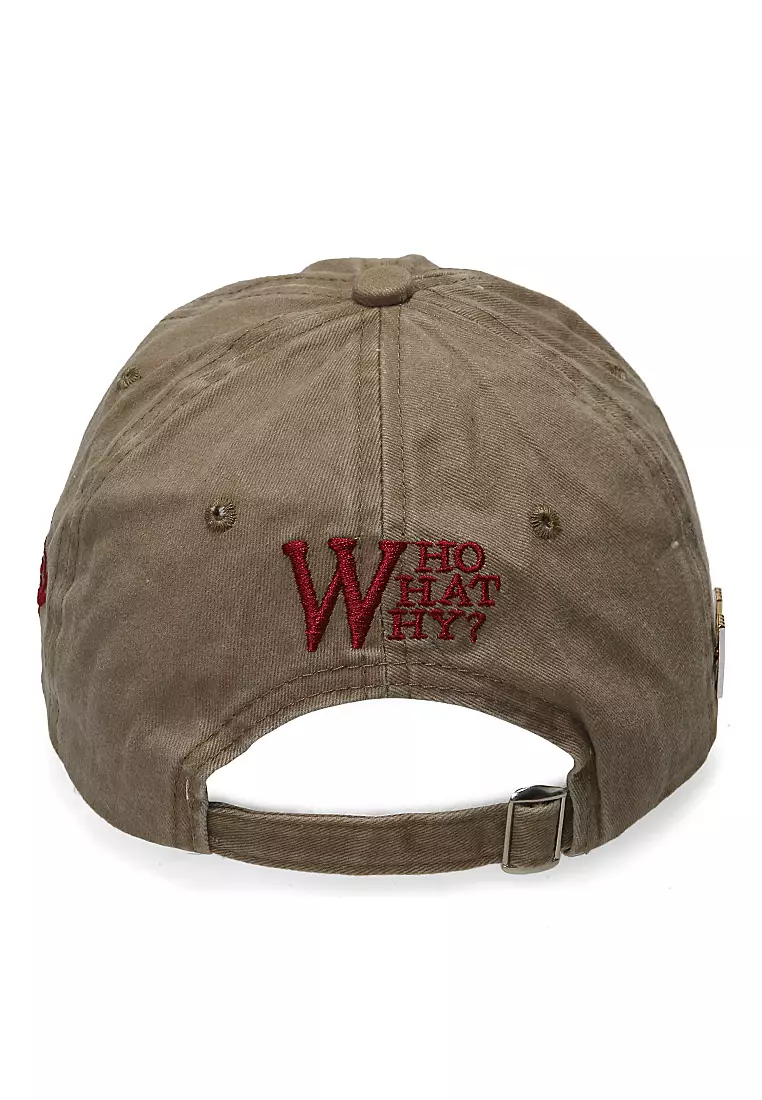 Drsh Topi Baseball Unisex Casual Vintage Motive W Adjustable Material Cotton Jean ORIGINAL - Khaki