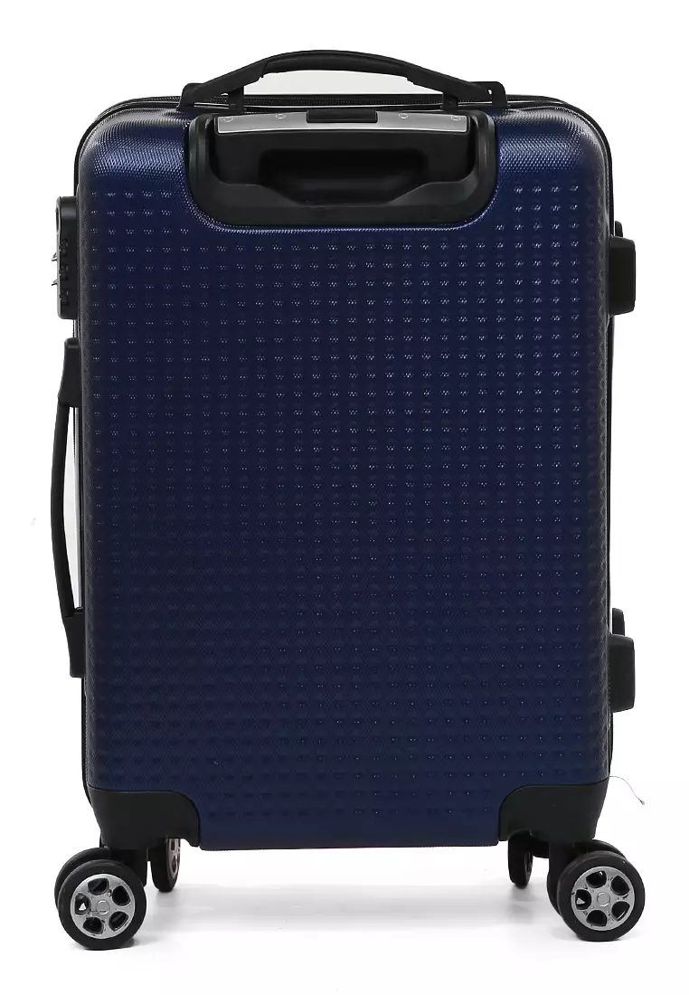 Carlton Koper Hardcase Unisex Size 20 Inch Dual Tone Color Large Compartment Suitcase Code Lock System Material ABS+PVC Coated ORIGINAL - Orange Blue