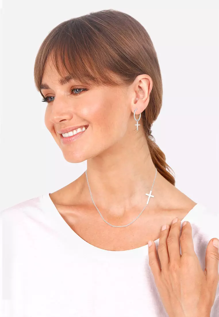 Cross Religion Gold Plated Jewelry Set