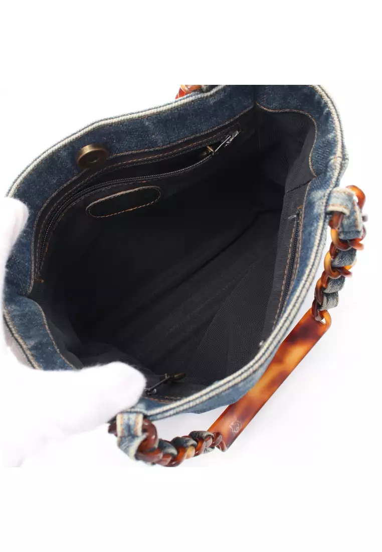 Buy Chanel Pre-loved CHANEL coco mark chain handbag chain tote bag