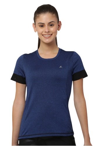 Fitleasure blue Fitleasure Women's Running/Training Blue T-Shirt EE22CAABDCEE71GS_1