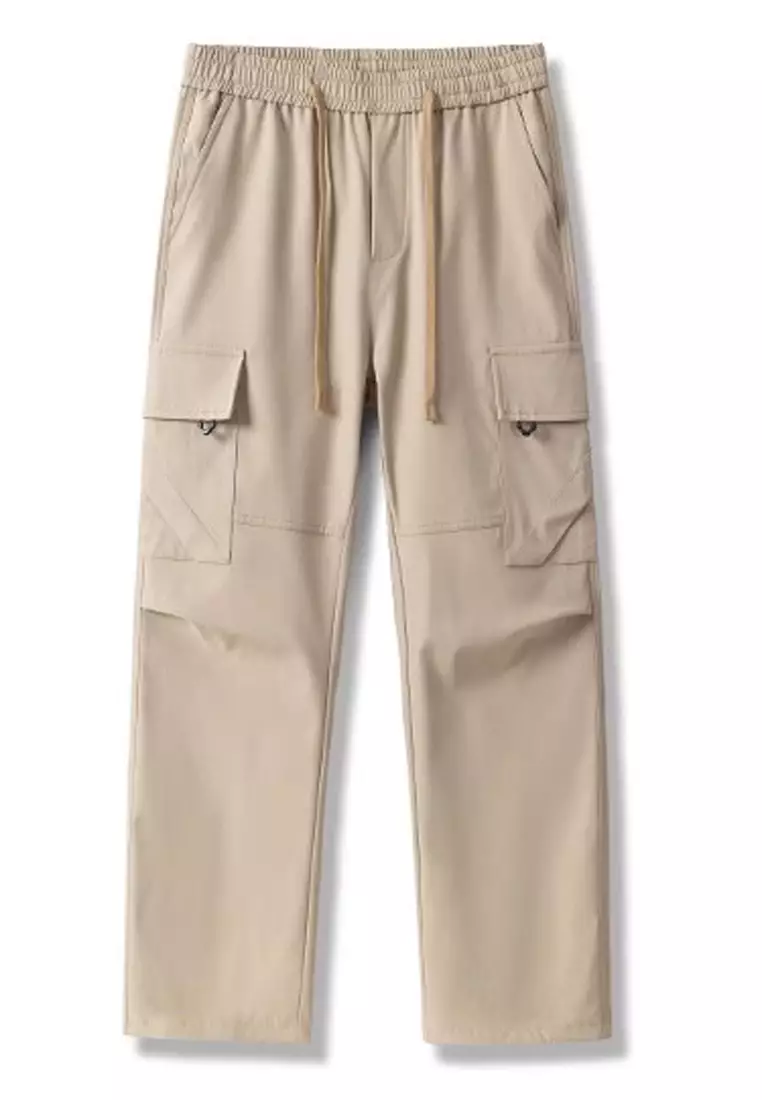 Drawstring Casual Cargo Trousers