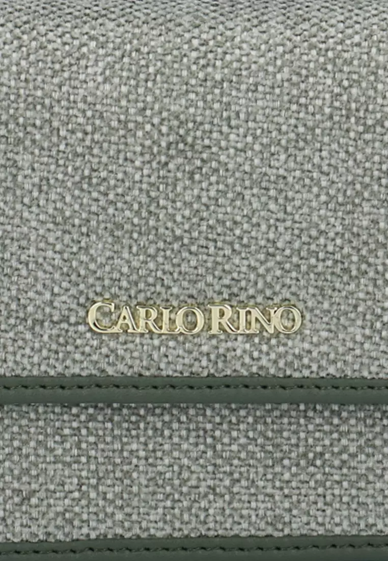 Buy Carlo Rino Maison Tweed Crossbody Wallet - Dark Green 2026 Online ...