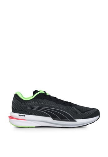 PUMA black Velocity Nitro Women's Running Shoes 9FB23SH89EB048GS_1