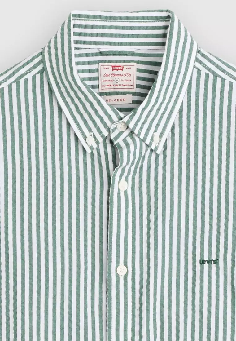 Men's Short-Sleeve Authentic Button-Down Shirt A9161-0026