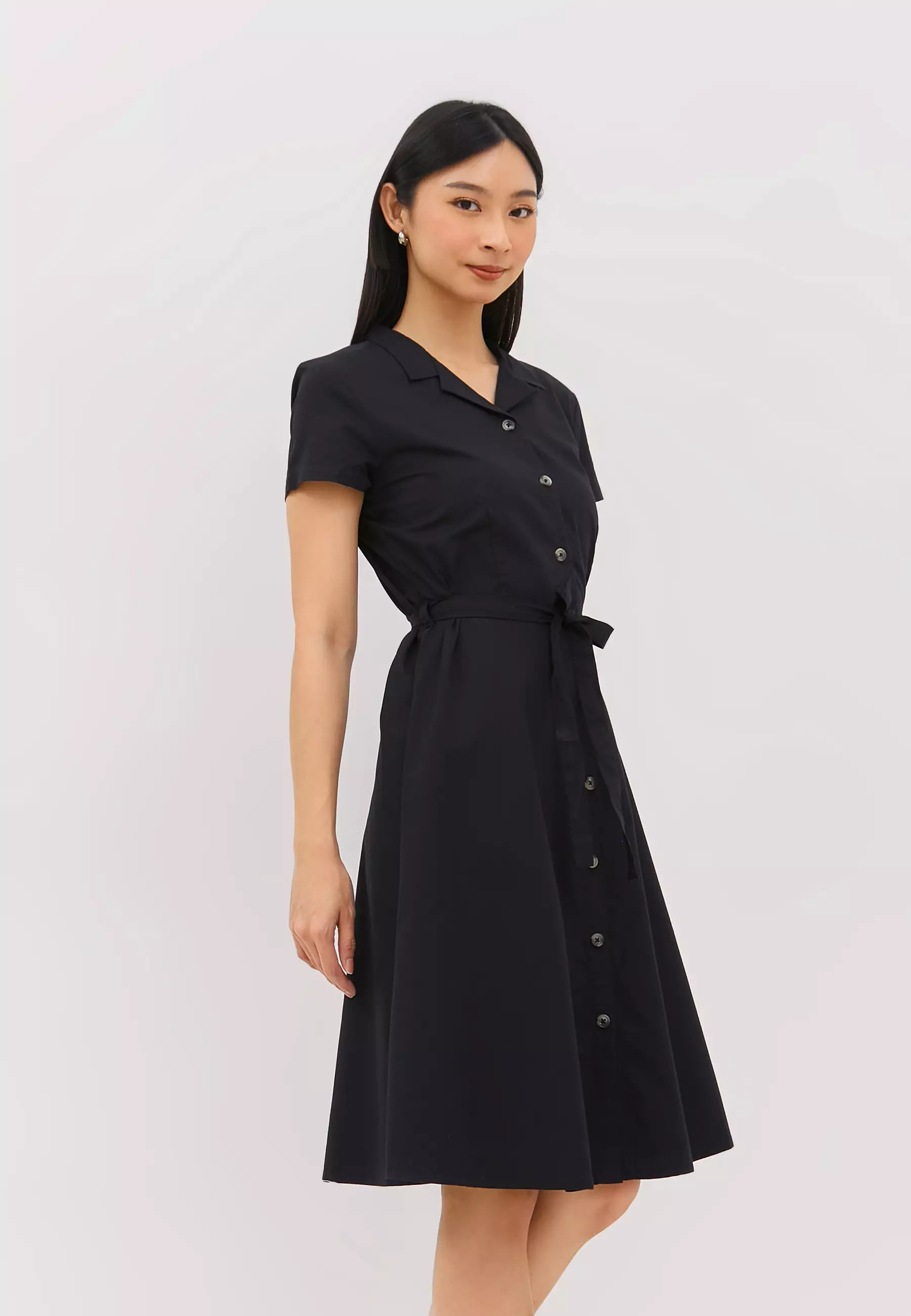 Isabella Light Black Dress (G.43107)