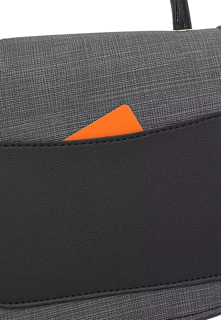 Women's Top Handle Bag / Sling Bag / Crossbody Bag / Shoulder Bag (Tas Tangan / Tas Selempang / Tas Bahu) - Hitam