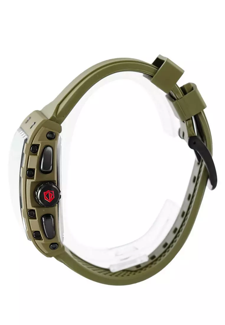 Expedition - Jam Tangan Chronograph Pria - Green - Rubber Strap - 6782 MCRGNBA
