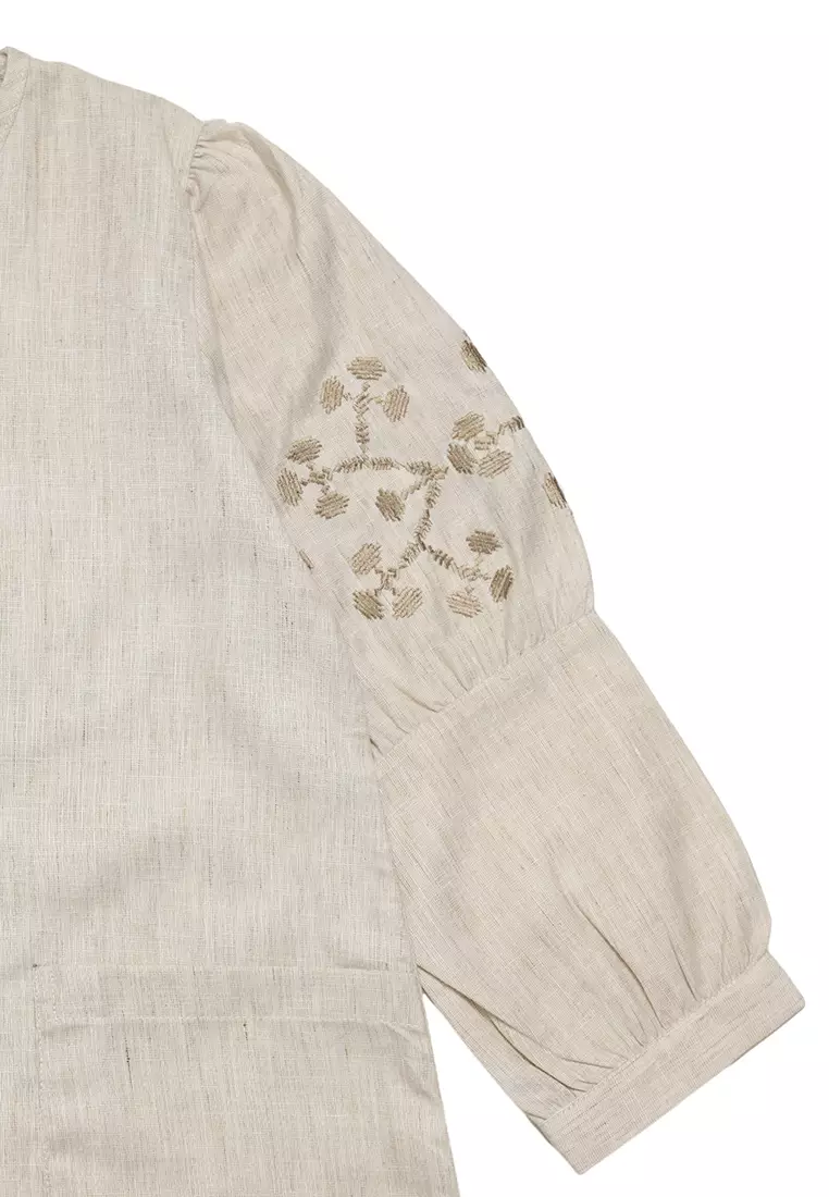 Baju Gamis Anak Perempuan Arrow Zipper Mocca - ADORABLE