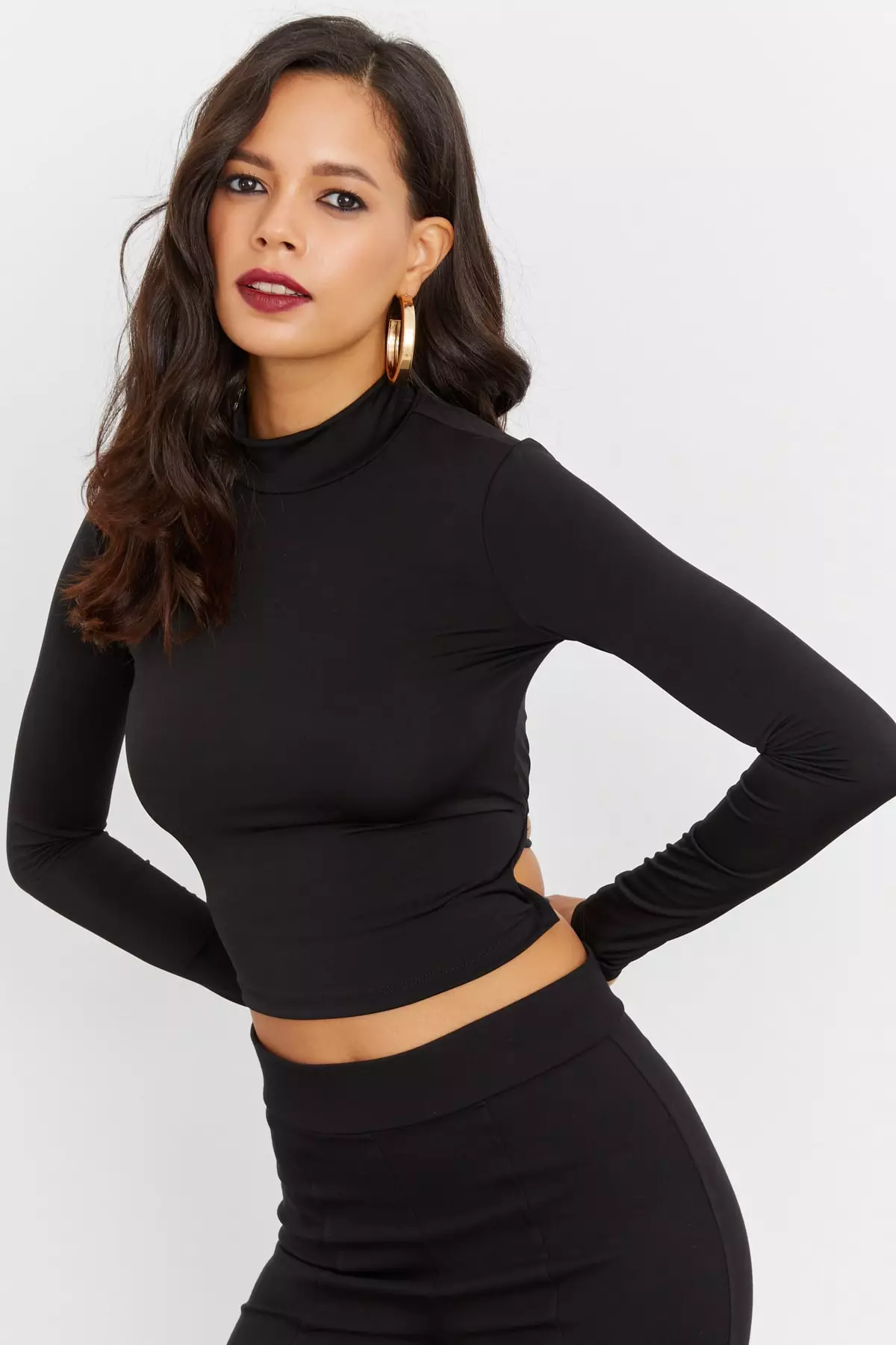 Strappy Back Crop Blouse