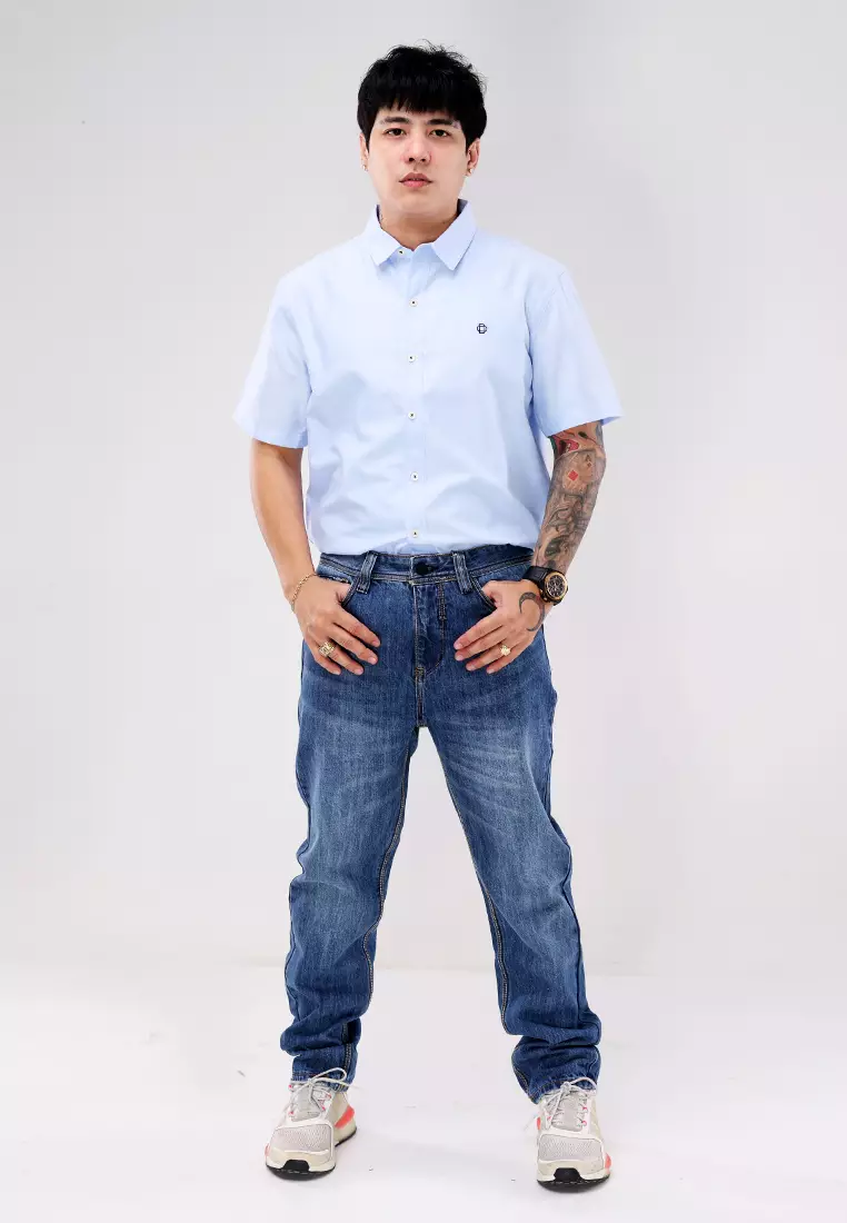 Denim Long Pants Slim Tapered