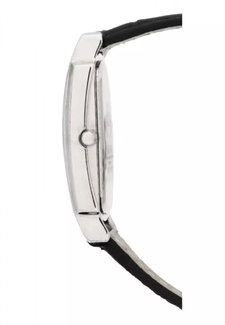 Jam Tangan Wanita Alba Original Garansi Resmi ATCP13 ATCP13X1 Strap Black Leather White Dial