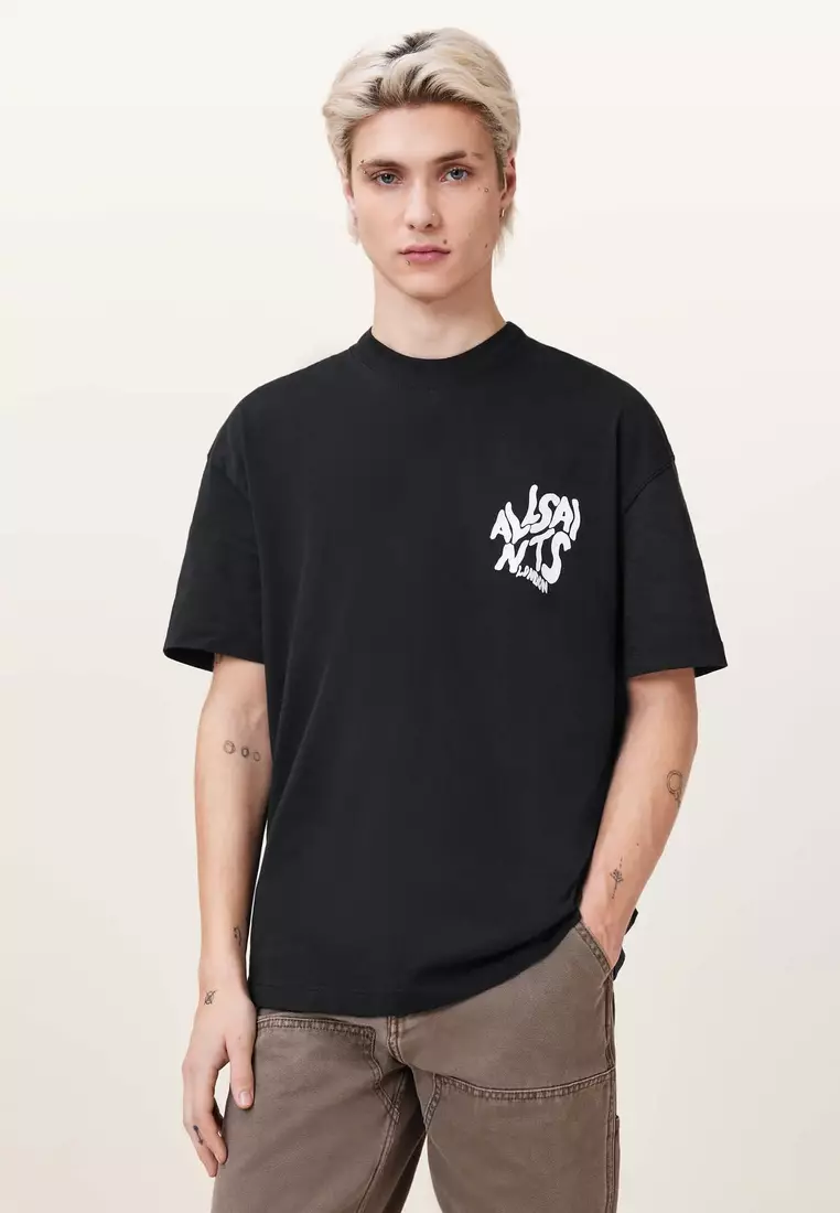 ★ALLSAINTS★ orlando crew t-shirt Buy AllSaints White Orlando Short Sleeve Crew T-Shirt from