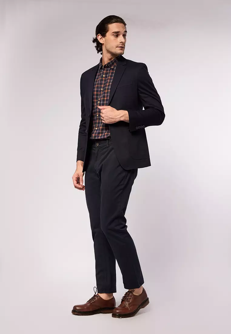 Slim Fit Long Sleeve Blazer