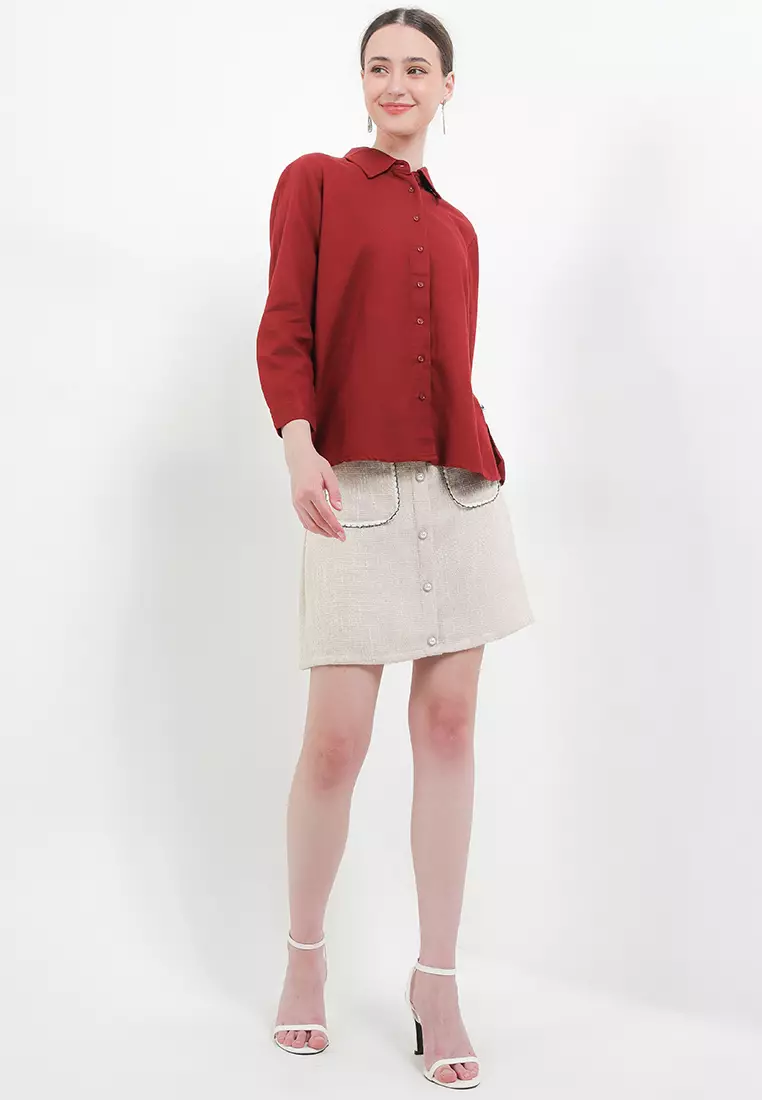 CG Kemeja Katun Loose Fit