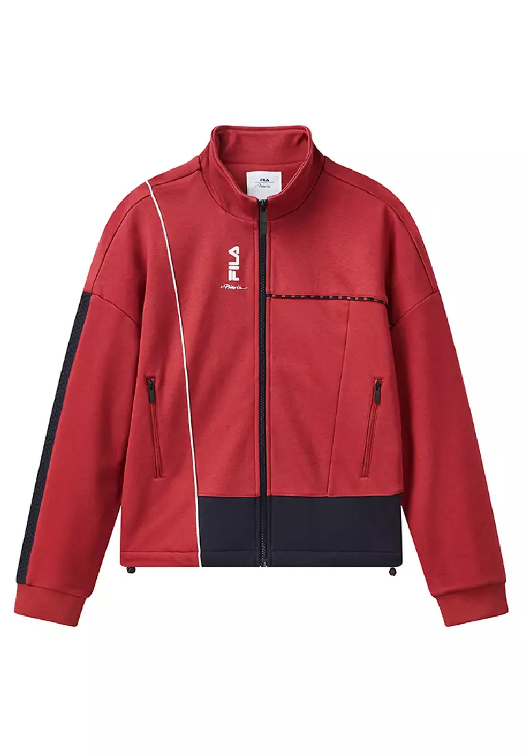 Red discount fila top