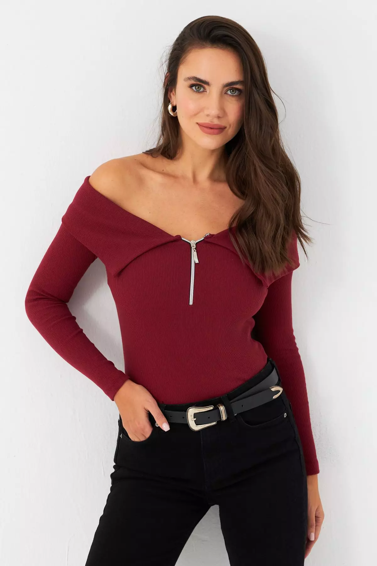 Madonna Collar Blouse
