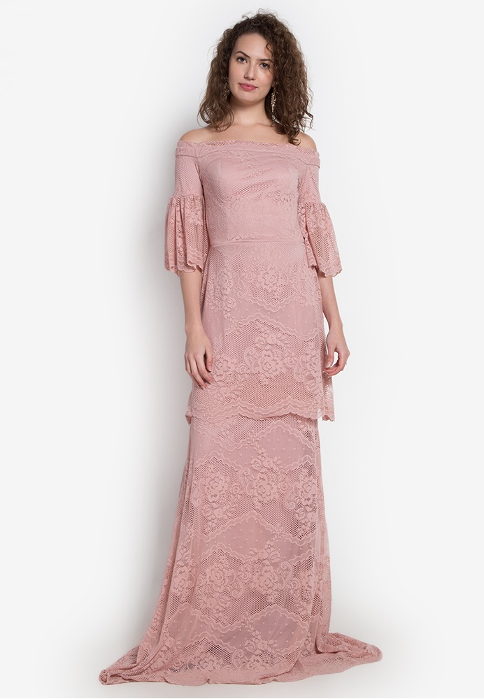 zalora long gown