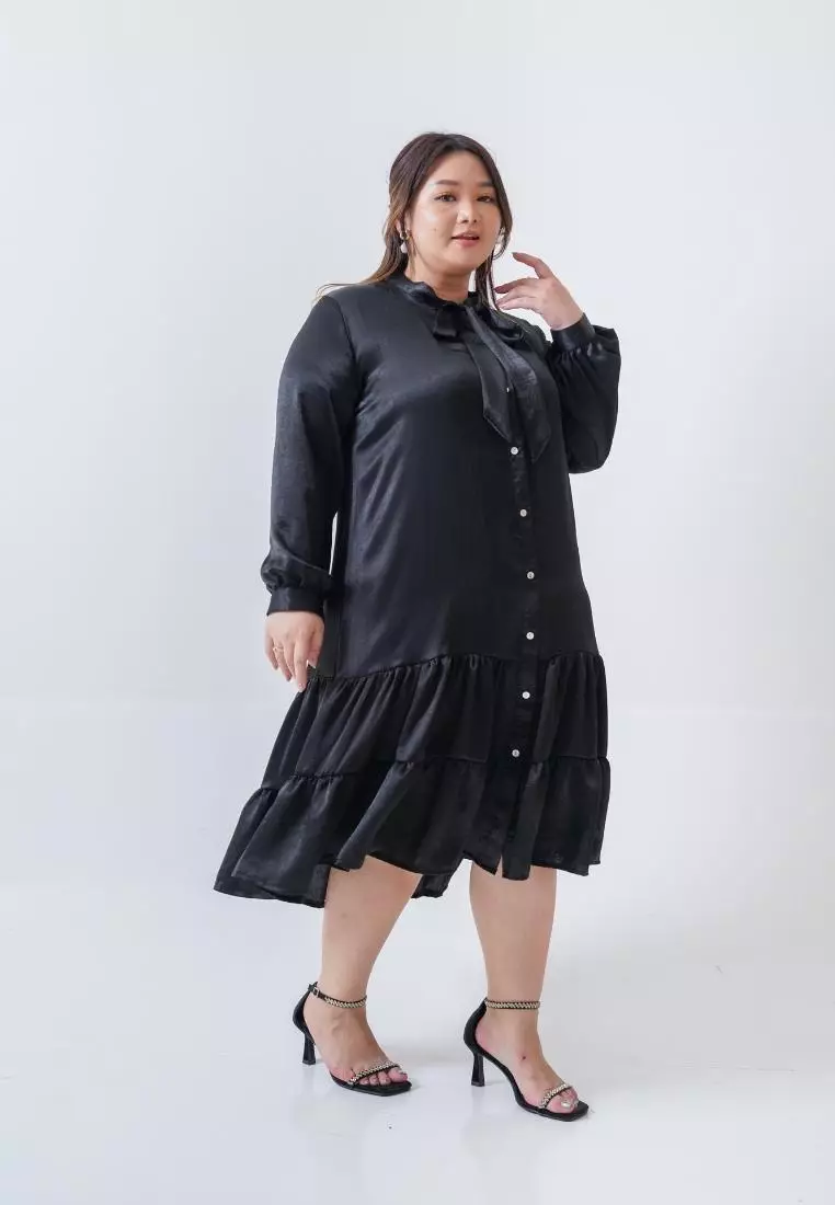 Plus Size Long Dress Ollenca black
