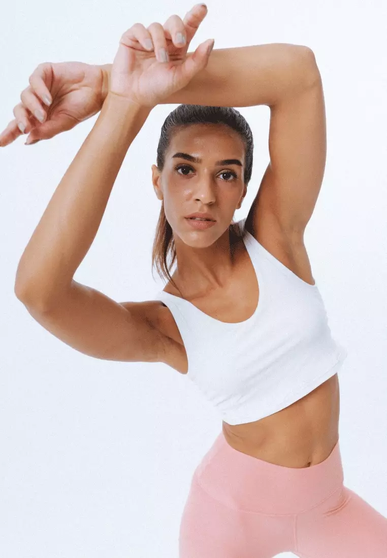 Lee Vierra LV LUX - Lyra Sports Bra Olahraga Wanita - Cosmic White