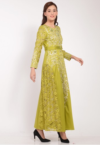 Jual BIBIQ Bibiq Gamis Brokat Satin Original ZALORA  