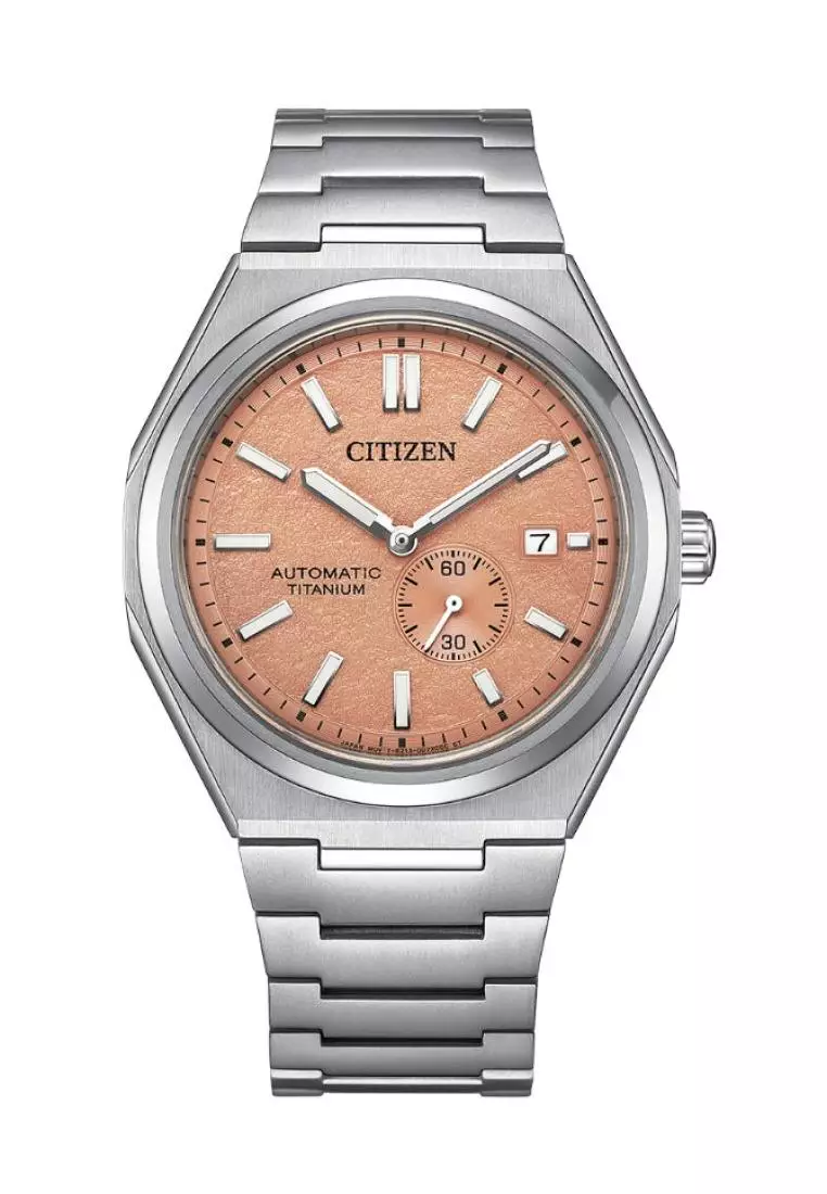 Buy Citizen Citizen Zenshin Mechanical Peach Dial Silver Stainless
