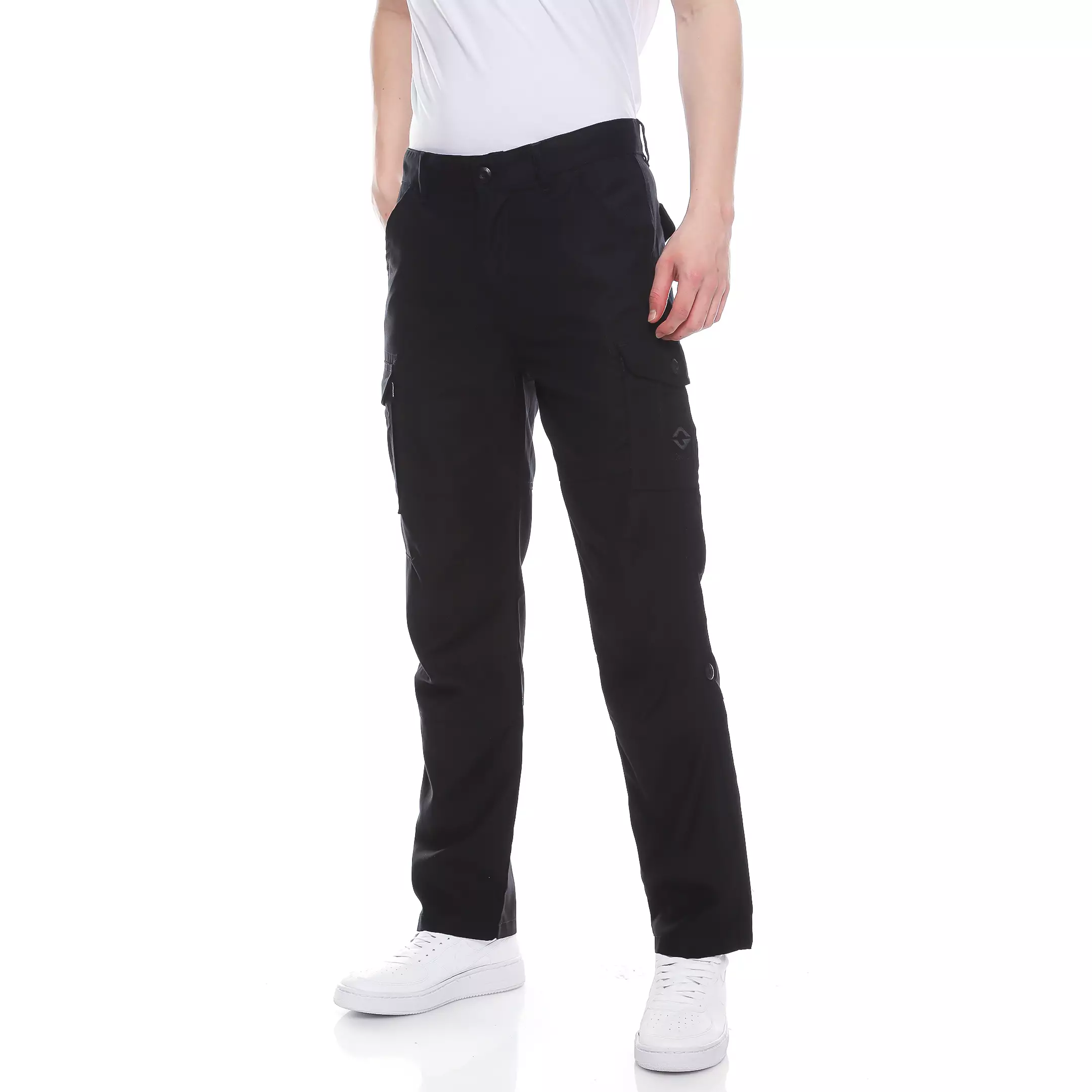 Cargo Long Pants - Cotton Drill Black