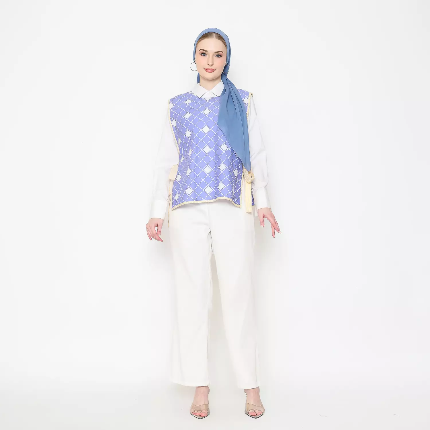 Vest Batik Wanita - Bhatara Batik Minesota - Rompi Batik Modern Tanpa Lengan