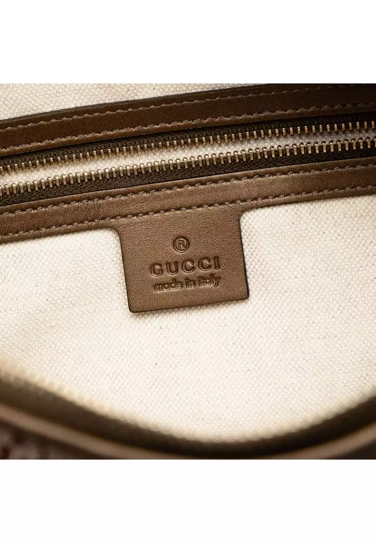 Pre-Loved Gucci Gg Lurex Heart Bit Shoulder Bag